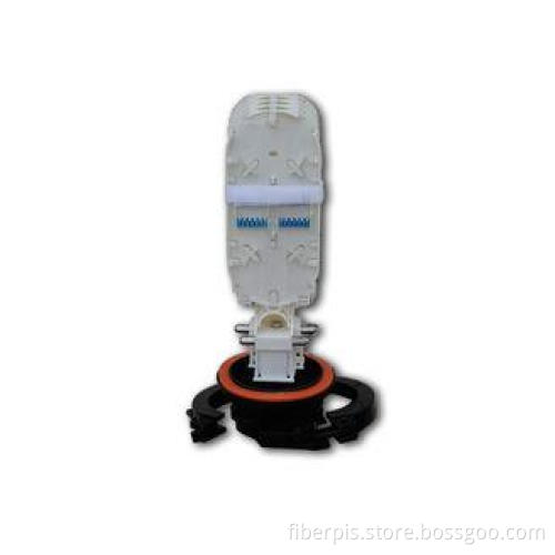 Wall mounted optical fiber splice tray in splice box / ABS